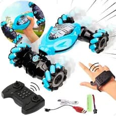 Carrinho Controle Remoto Sensor De Mão Stunt Gira 360° Anda De Lado Drift Luz LED - Carro Controle Remoto com Sensor