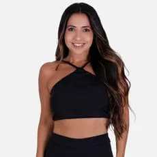 Blusa Top Cropped Camada Dupla Designer Europeu verão 2024