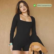 Macaquinho Fitness Feminino  manga longa de Alta Qualidade - Conforto Estilo Durabilidade para Treinos Caminhadas