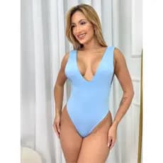 body feminino com decote multiformas blusa feminina maiô elegante e versátil suplex duplo forrado