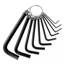Kit Bike Jogo Chaves Allen L Hexagonais 8 Peças 1,5 A 10mm