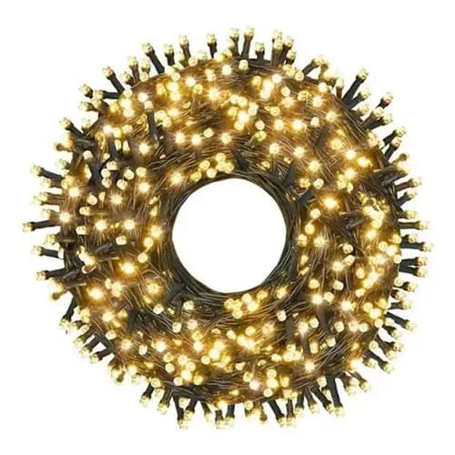 Cordão 40m Fixo 400led Fio Verde C/emenda