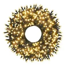 Cordão Led 30 Metros 300leds Luz Fixo C/ Fonte Bivolt - Kit 3 peças