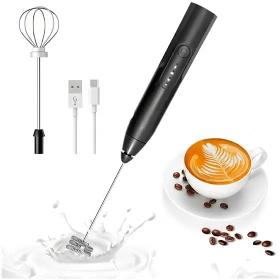 🚀 Mixer Misturador USB 3 Vel Whey Shake Café Ovos Promoção Envio 24h Pronta Entrega 💥