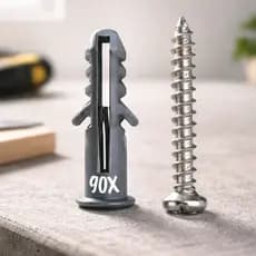Kit 180 Peças Parafuso Phillips Com Bucha 10mm Para Instalar Suporte TV Armários Prateleiras O.Míssil 🛠️