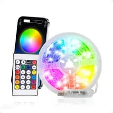 Fio De Fada Led 10m Rgb App Bluetooth Sincroniza Música Som Pisca Pisca Decoração Quarto Usb