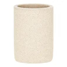 Copo Porta Escovas Decorativo Multiuso Com Textura Arenosa E Design Minimalista