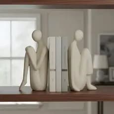 Aparadores De Livros Decorativos Poliresina Escultura Abstrata Minimalista Sala Estante Escritório