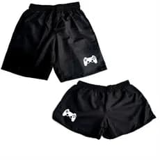 Kit 2 Shorts Casal Controle Conjunto Tactel