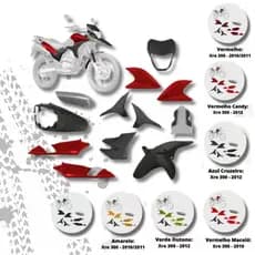 Kit Carenagem Completo Honda XRE 300 Anos 2010 a 2012 9 PeçaS Tampa Lateral Protetor Asa Lateral...