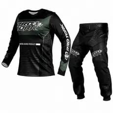 Conjunto Roupa Calça Camisa Motocross Trilha - Pro Tork Insane Black II Lançamento Adulto