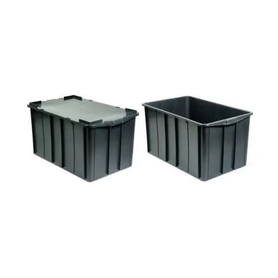 Caixas Plásticas 61L ou 70 Litros Com e Sem Tampa Organizadora Retangular Industrial Profissional Reforçado Grande 60l