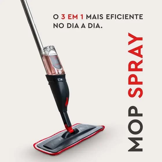 Rodo Mop Spray Com Refil Microfibra Para Limpeza Reservatório Água Produto Limpeza Pronta Entrega BG