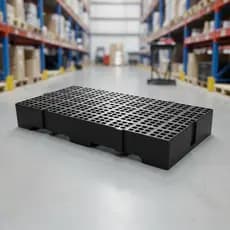 Piso Estrado Plástico Alto Palete Pallet Reforçado 82x41 FORTE E RESISTENTE MODULAR INDUSTRIAL 41X82