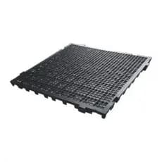 Piso de Plástico Modular 50 cm x 50 cm - Encaixe Macho Fêmea