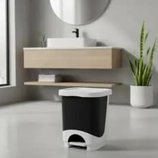 Lixeira 10 l cesto com pedal pequena 10 Litros - Com Cesto Removível - Cores