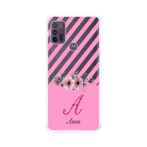Capinha Compatível Motorola G10 Floral Com Nome