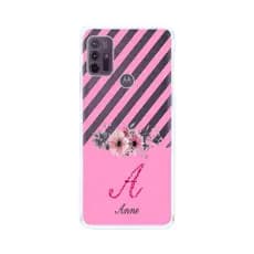 Capinha Compatível Motorola G10 Floral Com Nome