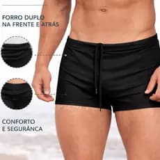 Sunga Masculina Boxer Com Proteção UV+50