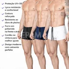 Sunga Boxer de Praia Premium Masculino