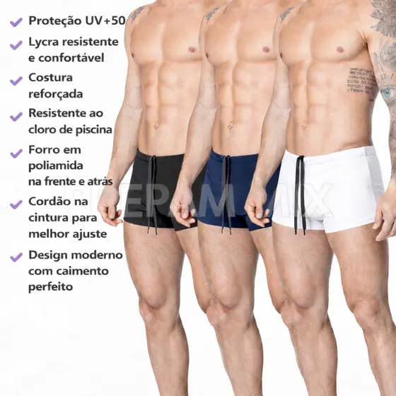 Sunga Boxer de Praia Adulto Masculino