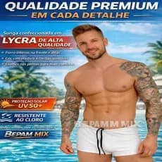 Sunga Masculina Boxer Premium Com Filtro UV