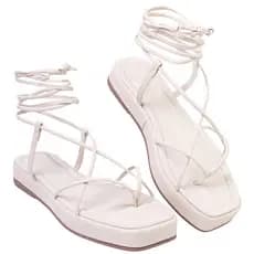 Sandália Feminina Papete Amaração Flatform Confortável verão