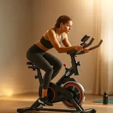 Bicicleta bike Spinning Ergométrica  Assento  Guidão Ajustáveis academia