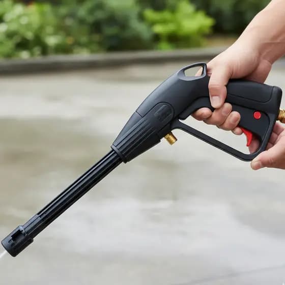 Kit Gatilho Pistola Com Lança e tubeira Para Lavadoras de Alta Pressão Leque Regulável Lavor Wap