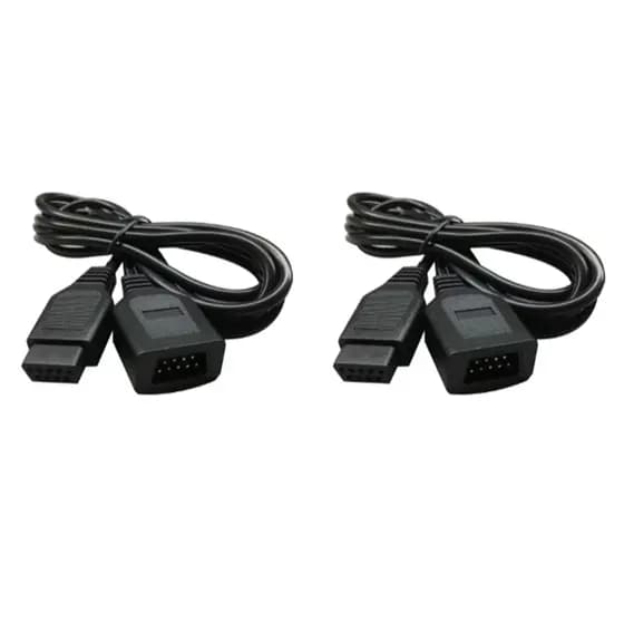 2 Cabos Extensor Para Controle De Mega Drive - Cabo 1.80