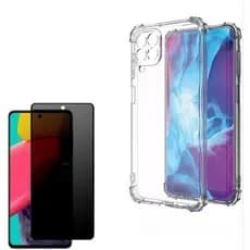 Capa Case Capinha Anti Queda Para Galaxy M53 + Película 3D Privacidade