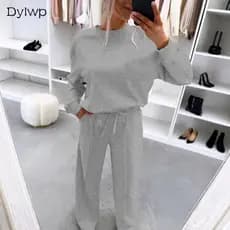 Conjunto Feminino Camiseta Manga Comprida E Calça