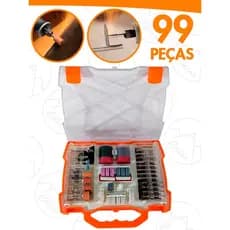 Kit De Acessórios Para Micro Retifica Jogo 99 Peças Profissional