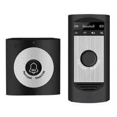 Interfone Eletrônico Sem Fio Campainha Residencial 50m com Microfone e Botão Talk
