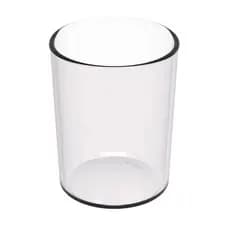 Copo Crippa 400ml Transparente Plástico Suco Água Escolar Restaurante