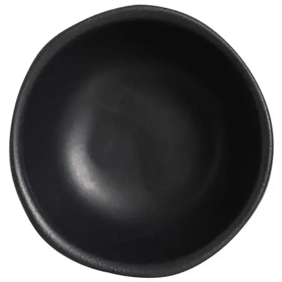 Ramequim 70ml Cerâmica Orgânico Preto Matte 9x3cm Molhos Petiscos Porto Brasil