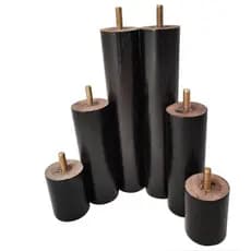 Kit 6 Pés Anti Refluxo Para Cama Pés De Madeira Cama Box