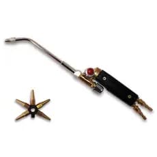 Maçarico De Solda Tipo Francês Oxigênio, Glp E Acetileno + 5 Bicos