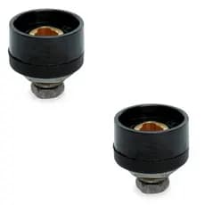 Kit 2 Peças Conector Engate Rápido Fêmea 9mm Para Máquina Inversora Solda