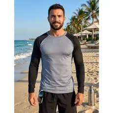 Blusa Uv 50+ Proteção Solar Camisa Térmica Fator de Proteção Segunda Pele