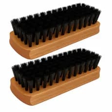 Kit 2x Escova Sapato Lustrar e Engraxar Macia