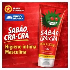 Sabão Cra Cra Sabonete íntimo masculino - Don Alcides 140ml
