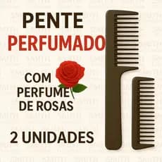 Kit 2 Pentes Santa Clara Perfumados – Cabelos Cheirosos e Sedosos