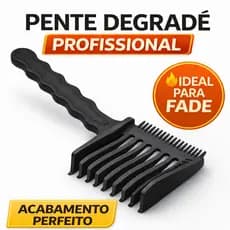 Pente Degradê Curvo Profissional Barbeiro – Ideal para Cortes Fade e Sombreados