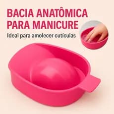 Bacia Anatômica para Manicure e Cutícula – Tigela Plástica para Unhas Profissional