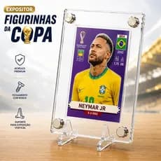 Expositor Acrílico para Figurinhas da Copa | Porta Card Premium com Rosca