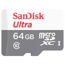 MEMÓRIA MICRO SD SANDISK 64GB 100MB/S CLASSE 10
