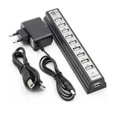 HUB USB 10 PORTAS 2.0 KNUP HB-T69 C/ FONTE