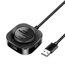HUB USB 5 EM 1 EXBOM UH-R23 3 USB + LEITOR SD E MICRO SD