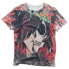Camisa Hyakkimaru Esqueleto - Camisas Dororo Estampa Total